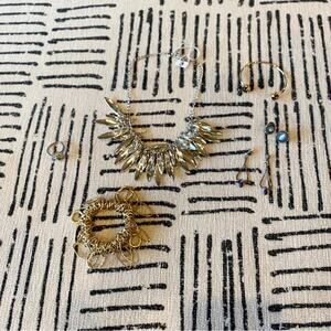 Elegant Gold and Silver Jewelry Set